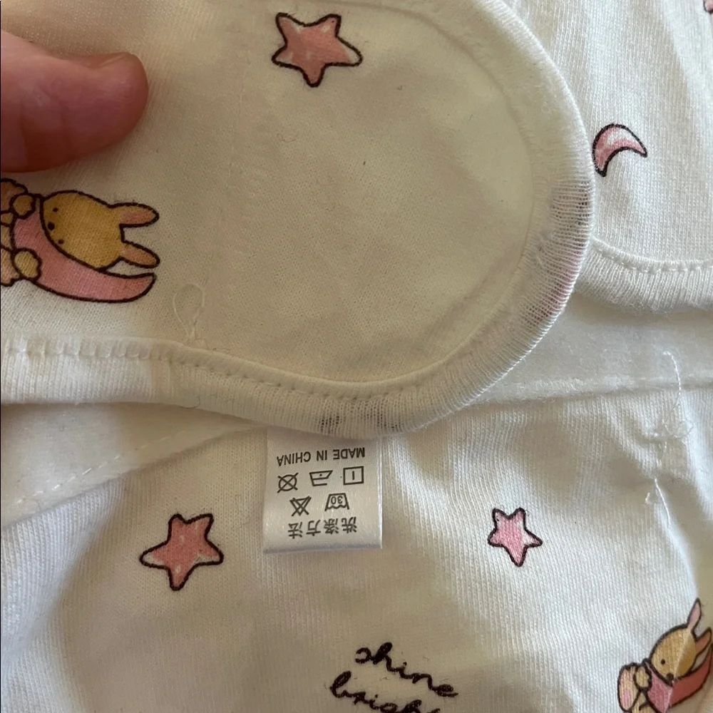 White Baby Cloth Diaper Covers with Yellow and Pink Prints